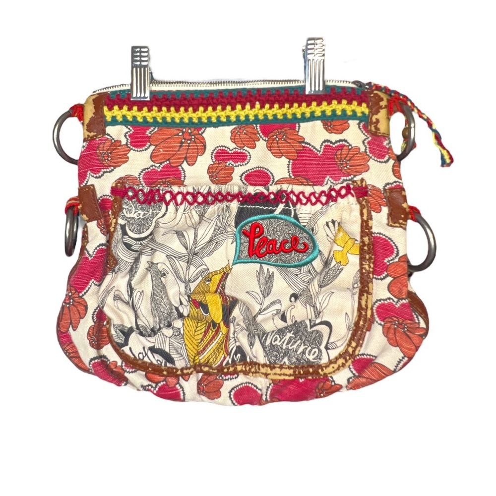 D3- Sakroots Red Peace Circle Bag